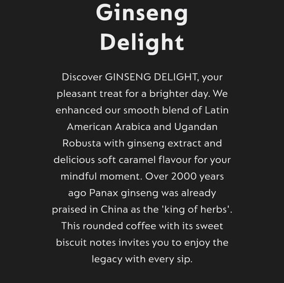 Nespresso Vertuo Coffee+ Ginseng Delight 3 Sleeves - Soft Caramel & Delicate Gin - Picture 7 of 7